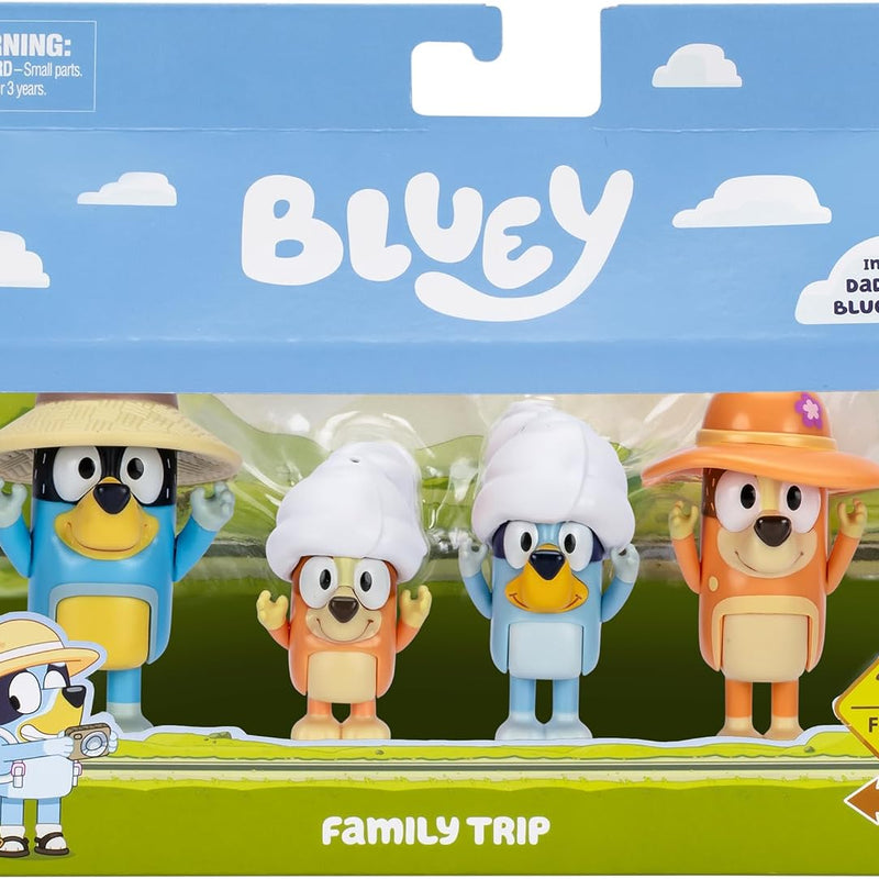 Bluey Super Fan Figurines for Toddlers Set, 11 Character Pack with Exclusive Figures, Toddler Figurine Toys Includes Bluey, Bingo & More, Ages 3+