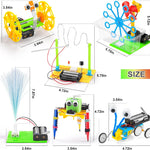 BeAndge STEM Robotics Kit for Kids, 6 IN 1 Science Experiments, Engineering Building Kids Activities 6-8