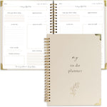 Beautiful To Do List Notebook - Aesthetic Daily Planner to Easily Organize Your Tasks And Boost Productivity - Stylish Undated ADHD Planner Gift and The Perfect School or Office Supplies For Women
