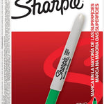 Sharpie Permanent Markers, Fine Point, Blue, 12 Count