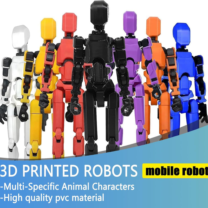 2026 New Assembly Completed-Titan 13 Action Figure,Dummy Robot 13 Action Figures Set,3D Printed Multi-Jointed Action Figures,Nova 13 Action Figure for Collectors Desktop Decorations (5pcs)