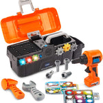 VTech Learning Drill and Toolbox for Toddlers, Includes Electronic Fix-it Tray and Working Drill, Ages 3+