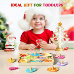Wooden Dinosaur Matching Egg Puzzle for Preschool Learning Activities and Educational Toys