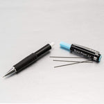 Pentel Mechanical Pencil 0.7 mm Twist Erase III, Twist Up Eraser, Pre-Loaded Super Hi-Polymer HB Lead, Black Barrel, 3-Pack (0.7)
