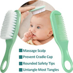 Baby Grooming Kit, Infant Safety Care Set with Hair Brush Comb Nail Clipper Nasal Aspirator,Baby Essentials Kit for Newborn Girls Boys (Green)
