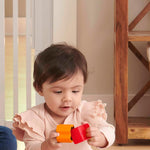 Fisher-Price Stacking Toy Baby's First Blocks Set for Sorting, Stacking & Dropping, Ages 6+ Months