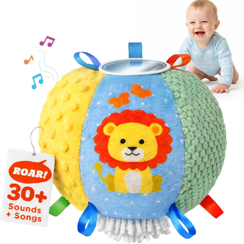Move2Play, Interactive Baby Ball with 30+ Sounds & Songs | Toys for 1 Year Old Boys & Girls | Baby Toys 6-12+ Months | Musical Crawling Ball for Toddlers 1-3 | 1st Birthday Gift
