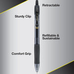 PILOT G2 Premium Refillable & Retractable Rolling Ball Gel Pens, Fine Point, Black Ink, 12 Count (Pack of 1) (31020)