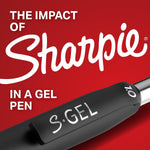 Sharpie S-Gel Pens, Ultra Fine Point (0.38mm), Black Gel Ink, 4 Count