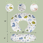 Nursing Pillow & Breastfeeding Pillow – Ergonomic C-Shape for Breastfeeding & Bottle Feeding, Standard Size Breathable with Washable Cover, Hypoallergenic,Tummy Time & Sitting Support (0-12Months)