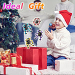 Gokeey Transformable Fidget Spinners - Eco-Friendly ABS Plastic, 4 Colors, Finger Gyros, Stress Relief Toys for Kids & Adults