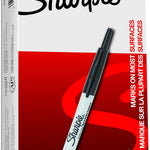 Sharpie Retractable Permanent Markers, Ultra Fine Point, Black, 12 Count