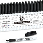 Shuttle Art Magnetic Whiteboard Markers, 20 Pieces Fine Tip and Eraser, Dry Erase Whiteboard Markers, for Writing on Whiteboards, Weekly Planner, Glass for School Office Home
