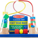 Melissa & Doug Wooden Bead Maze: Montessori-Inspired Sensory Toy for Babies and Toddlers