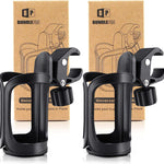 Pack of 2 Stroller Cup Holders, Universal Drinks Holder for Bikes, Trolleys or Walkers
