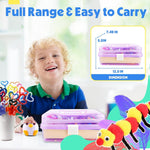 SMILESSKIDDO Kids Arts and Crafts, 1000+ PCS Craft Kits with Storage Box | Portable 3-Layer Folding Storage Box, 1000+ Pcs DIY Craft Supplies, School Craft Projects, Gifts for Girls Ages 4-12
