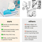 oogiebear Cradle Cap Brush Kit for Babies, 3 Piece Gentle Scalp Care Set | Sponge, Brush & Comb Set for Newborns, Infants & Babies, Soft Cradle Cap Remover, Baby Registry Essential