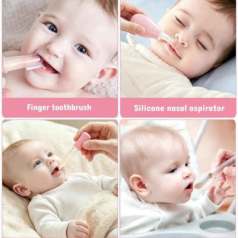 Baby Grooming Kit for Newborns, All-in-One Baby Care Essentials with Nail, Hair, Nasal and Temperature Care Tools for First-Time Parents Home and Travel Used