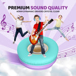 JoySpark Kids Bluetooth Headphones, Lightweight Wireless Headphones for Kids, 85/94dB Volume Limited, 60 Hours Playtime, Bluetooth 5.3, Over-Ear Toddler Headsets with Built-in Mic-Purple