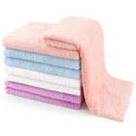 Orighty Baby Burp Cloths, 8 Pack Burping Cloths for Babies, 20 x 10 Inch | Super Soft & Absorbent Coral Fleece Towels, Large Burp Rugs for Sensitive Skin, Newborn Essentials Shower Gift Girl Boy