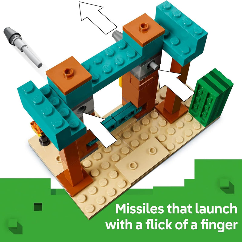LEGO Minecraft The Illager Desert Patrol Toy Figures and Playset for Kids Ages 7+
