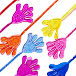 JOYIN 48Pcs Glitter Sticky Hands Party Favors for Kids, Holiday Traditions, Classroom Treasure Box Carnival Prizes Bulk Pinata Stuff Mini Toys