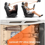Lamicall Backseat Baby Car Mirror, Safe Never Shake & Fall, Wide Clear View | Never Shake, Safest Acrylic Rear Facing Car Seat Mirror, 3S Access, 360° Rotation, Wide Clear View, Newborn Baby Accessories