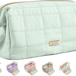 Sooez Large Pencil Case Pouch, Soft Pencil Bag with Zipper, Pen Bag Wide Opening, School Supplies Cute Pencil Case for Girls Boy Men Women, Beige