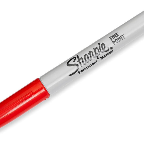 Sharpie Permanent Markers, Fine Tip, Red, 36 Count - Marks on Paper, Plastic, Metal, Wood, Perfect for Drawing, Coloring, Posters, Home, Office Supplies