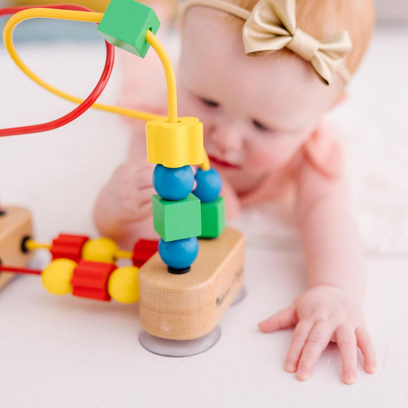 Melissa & Doug Wooden Bead Maze: Montessori-Inspired Sensory Toy for Babies and Toddlers