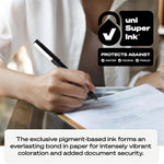 uniball Roller Rollerball Pens, Micro Point (0.5mm), Blue, 12 Pack