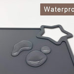 Moonkie Silicone Placemats for Baby & Kid, Stain-Proof Non-Slip Toddler Food Mats Eating Table Mat with 2 Packs