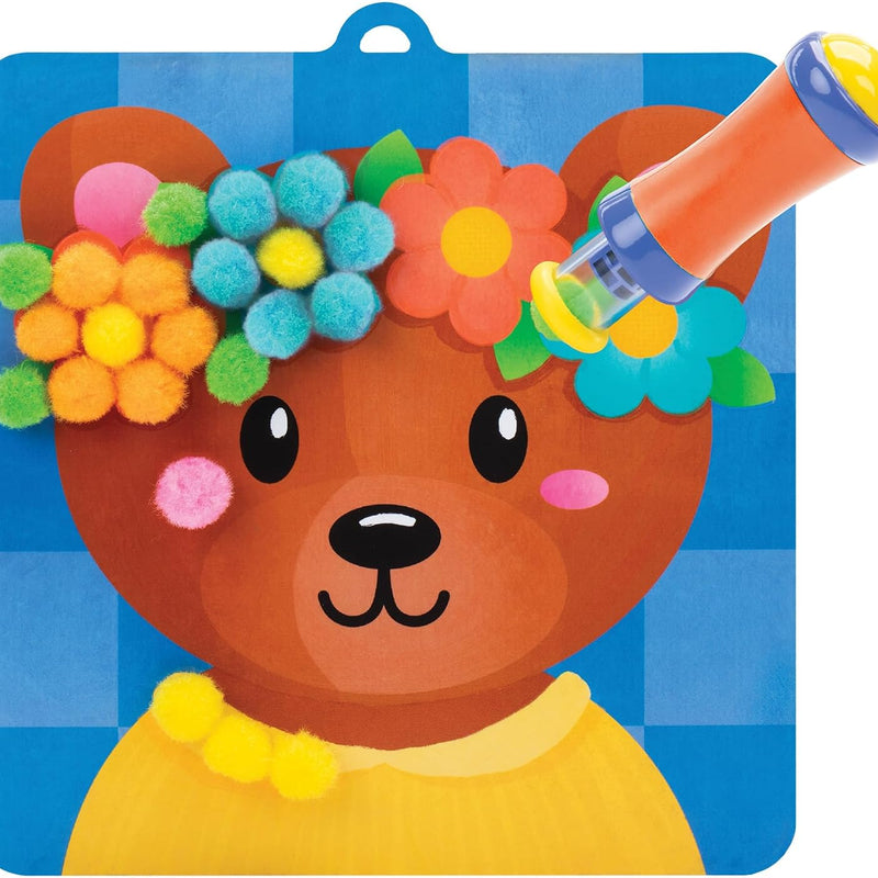 Educational Insights Pom Pom Kit: Animal Dress Up - Arts and Crafts for Kids 4-6, DIY Arts & Crafts Kits, Kids No Mess Activities, Preschool and Kindergarten Crafting Set, Toddler Craft Supplies