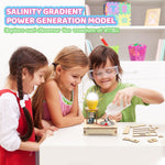 Poraxy STEM Science Kit for Kids Ages 8-10, 5 Set 3D Wooden Puzzles and DIY Educational Science Building Kits