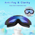EverSport 2 Pack Kids Swim Goggles Age 8-16 Extra Silicone Layer, Swimming Goggles for kids Teen Youth Children Boys Girls