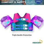 AEOCOO Puddle Float Jumper for Swiming, Toddler Swim Vest for Water Play, Pool Floats with Swimming Arm Floaties Swim Jacket & Water Wings for Kids Swimmies, Boys, Girls, Niños