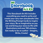 Skillmatics Storybook Art Kit – Adventures, Writing Activity, Gift for Kids | Create Adventure Stories, 300+ Stickers, Scrapbooking & Journal, Storytelling Activity, Screen-Free Craft, Ages 5, 6, 7, 8, 9