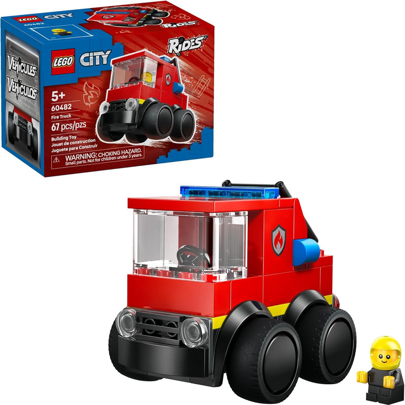 LEGO City Rides – Construction Loader Building Toy for Kids - Pretend Play Set for Boys & Girls, Ages 5+ - Construction Toy W/Backhoe, Loader Bucket, & Minifigure - Gift Idea for Birthdays - 60483