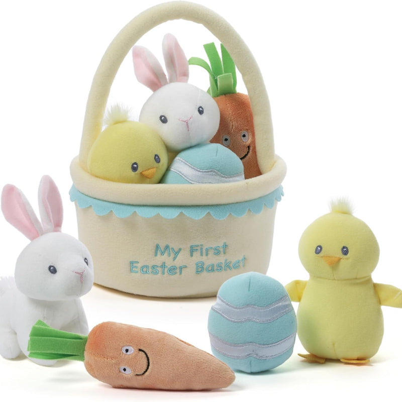 GUND Baby My First Sports Bag 5-Piece Sensory Plush Toy Playset for Babies