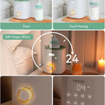 Momcozy Baby Bottle Warmer for Breast Milk, Fullest Nutrients Preserved | Fast & Even Heat, Night Light for Nighttime Breastfeeding, One-Touch Easy Use, Newborn Essentials Supplies Gift for Mom