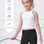 Resinta 6 pack girls bike shorts under dress dance cartwheel shorts for toddler kids summer clothes multicolor