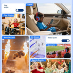 iClever Noise Cancelling Headphones for Kids Adult Bluetooth Ear Protection | SafeSound Tech, 60H PlayTime, Kids Wireless Noise Reduction Headphones for Autism Fireworks Event Monster Jam Concert, FOCUS