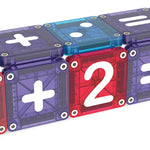 MAGNA-TILES microMAGS Learn Numbers 56-Piece Magnetic Construction Set, The Original Magnetic Building Brand