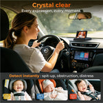 Itomoro Baby Car Camera, Easy Install, 1080p Clear View, Reliable Design | Night Vision with Rear-Facing Car Baby Monitor Built-in screen design 360° adjustable view car camera for baby