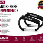Stroller Hooks 2 Pack Heavy Duty Large Carabiner Clips for Bags & Baby Gear | Universal Fit, Hang Diaper, Purse, Grocery & Shopping Bags, Mommy Accessories, Backpack, Camping, Hiking, Travel, Moms gift