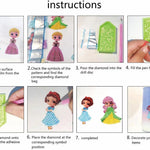 Diamond Art Kits for Kids & Girls & Boys, Arts & Crafts for Kids Ages 4-8,Craft Kits for Ages 8-12, Mosaics Bead Art,Painting Kits,Princess Gem Art Kits for Grils Boy Birthday Party Gift Toy