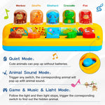 montessori pop up animal toys with music & light ages 1-2 years