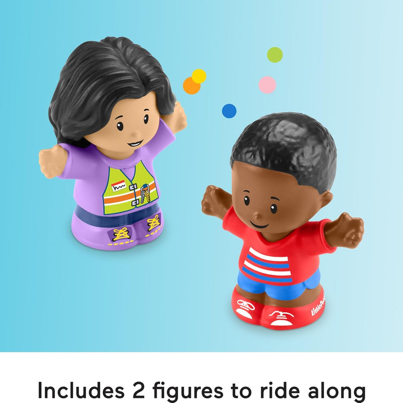 Fisher-Price Little People Toddler Toy School Bus with Lights, Music and Figures for Pretend Play Ages 1+ Years