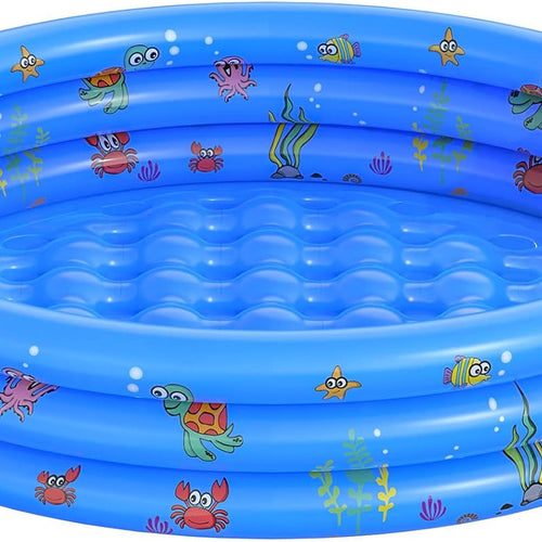 Inflatable Baby Swimming Pool - Portable Kiddie Paddling Pool for Toddlers, Indoor & Outdoor Use