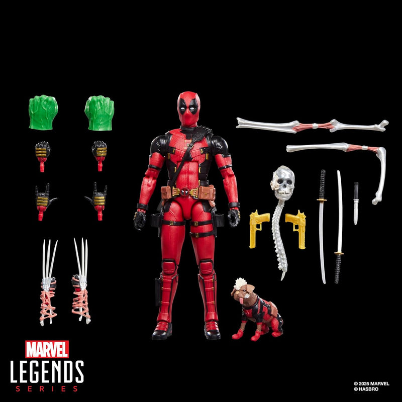 Marvel Legends Series Dogpool and Deadpool, Marvel Studios' Deadpool & Wolverine Movie Collectible 6-Inch Action Figure Gift